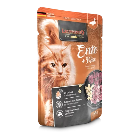 Leonardo Wet Food Adult Cat with Duck and Cheese 85 gr