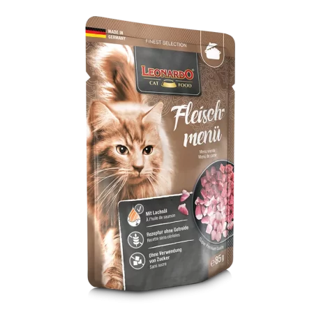 Leonardo Wet Food adult cat Meat menu 85 gr