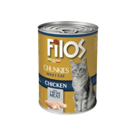 Filos Chunks with Chicken - wet cat food 405g