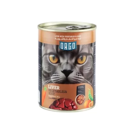 Orgo Wet Cat Food with Liver and Vegetables in Soup 400 gr