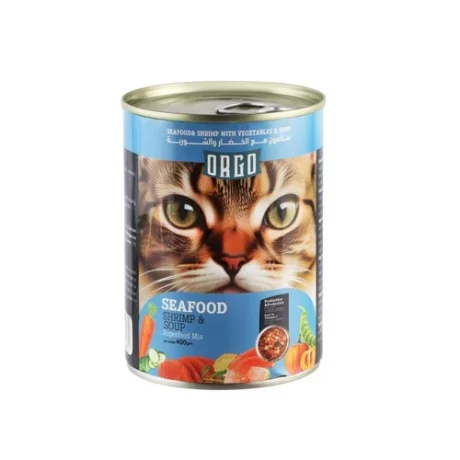 Orgo Wet Cat Food with Seafood and Vegetables in Soup 400 gr