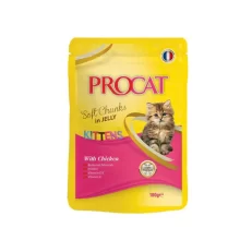 Procat Kitten Wet Food Chicken Jelly Pouch 100g