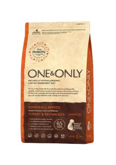 One and Only dry food for junior dogs with turkey and rice