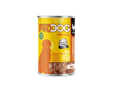 Pro Dog Wet Food For Adult in Gravy Chunks with Chicken 415G