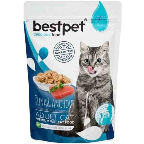bestpet Tuna & Anchovy In Jelly 85g