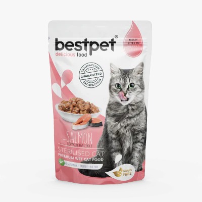 bestpet Cat salmon Sterilized 85g