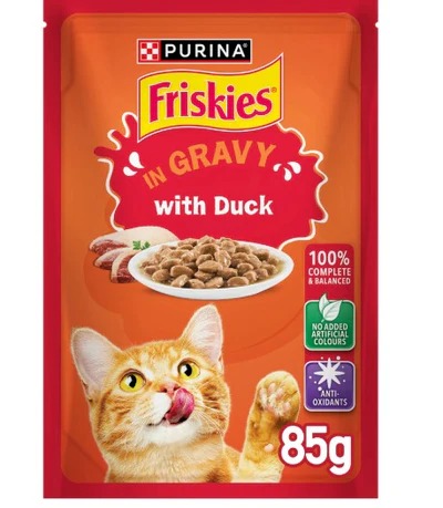 Friskies Cat Duck In Gravy  85g