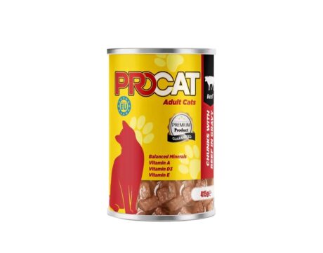 ProCat Beef Chunks in Gravy 415g