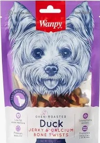 Wanpy Dog Duck Jerky Dumbbells 100gm
