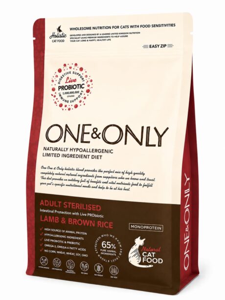 ONE & ONLY Cat Sterilised Lamb 2Kg