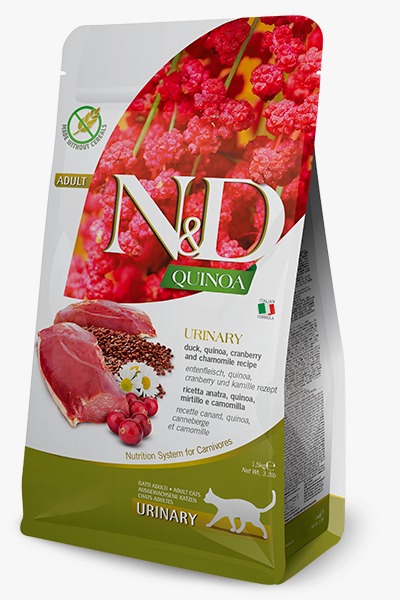 Farmina N&D Cat Quinoa Urinary Duck Dry Food For Cats 1.5 kg