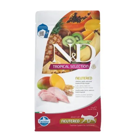 Farmina N&D Cat Tropical Selection Chicken For Adult Neutered Cats 1.5Kg