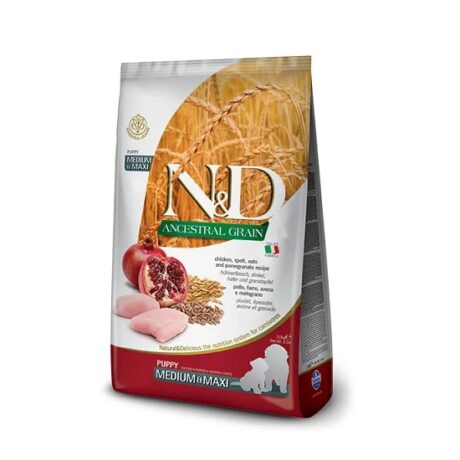 Farmina N&D Chicken & Pomegranate Medium Maxi-Puppy 12Kg