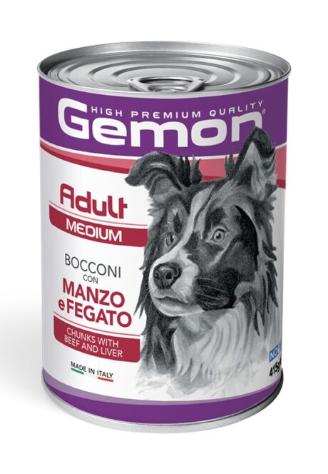 GEMON Chunks Beef&Liver 415 g