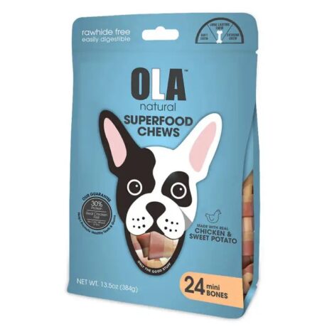 Ola Chicken&sweet Potato 24 Mini Bones 384GM