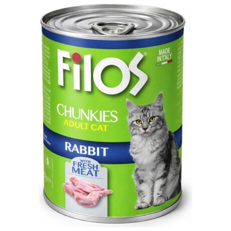 Filos Rabbit Cat Chunkies 405 gm