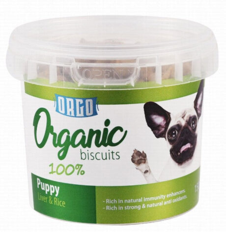 Orgo-Organic biscuits puppy 150Gr-Liver&rice