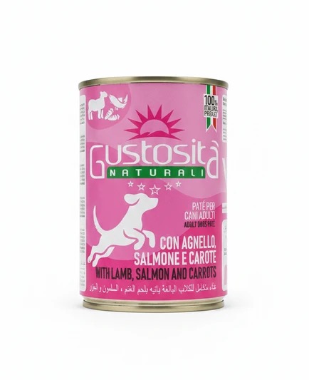 Gustosita dog Lamb & Salmon & Carrots 400g