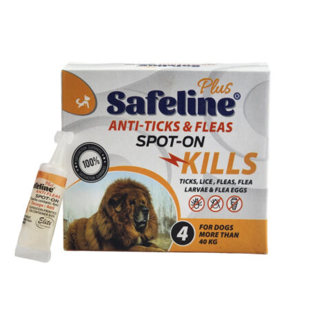 Safeline anti ticks & fleas for dogs more th