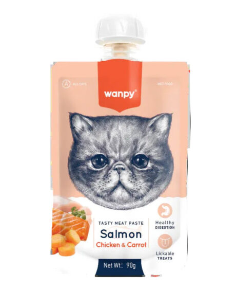 Wanpy Salmon with Chicken & Carrot Cat90 g